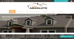 Desktop Screenshot of absoluteroofing.ca